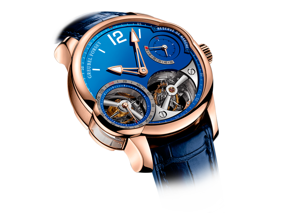  Buy original Greubel Forsey Quadruple Tourbillon Blue watches with Bitcoin 