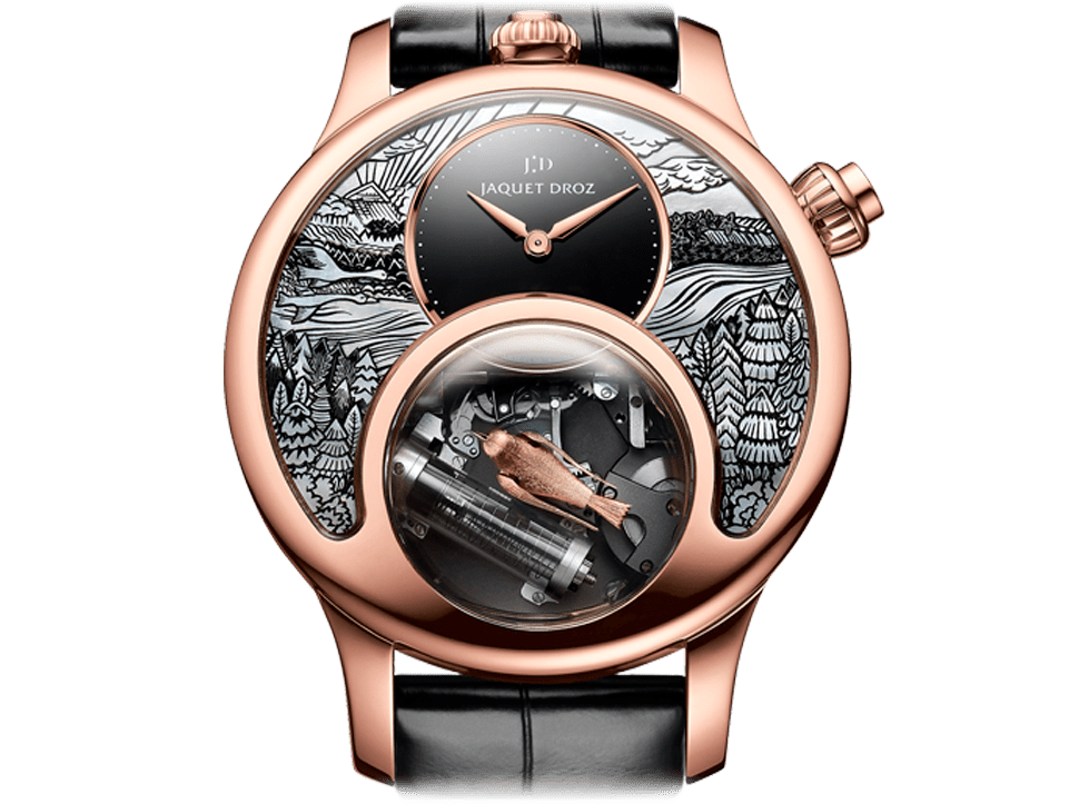 Buy original Jaquet Droz Charming bird J031533200 with Bitcoins!