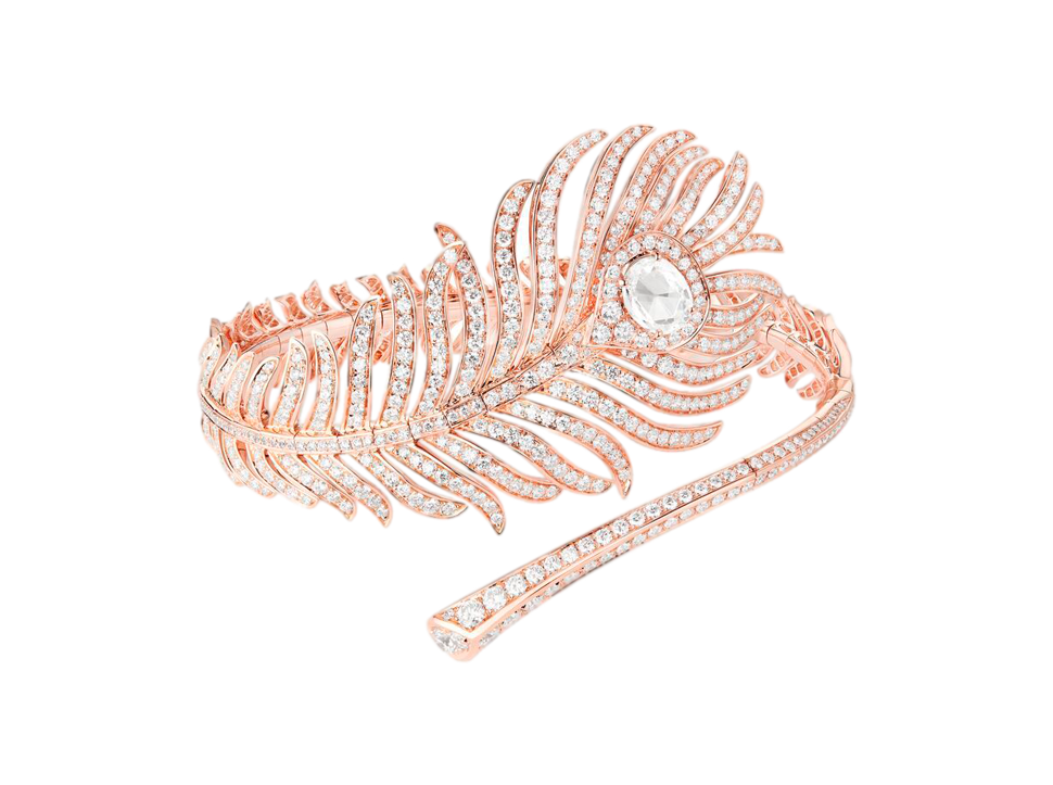 Buy original Jewelry Boucheron Plume de Paon Bracelet with Bitcoin!