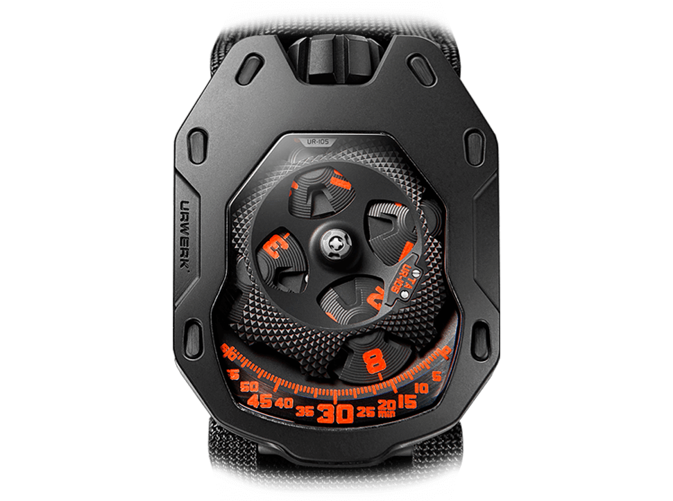 Buy original Urwerk Clockwork Orange  UR-105 TA with Bitcoins!