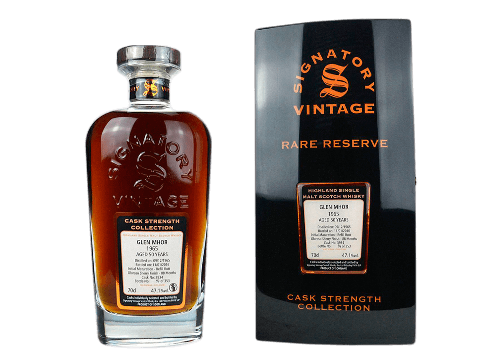 Buy original Whiskey GLEN MHOR 1965/2016 50 YEARS with Bitcoins!