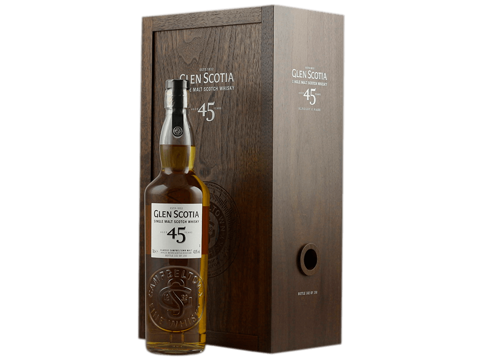 Buy original Whiskey Glen Scotia 45 years with Bitcoin!